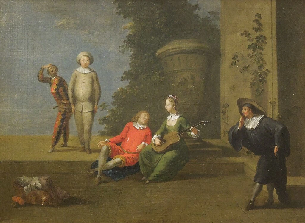 Commedia dell'Arte Scene, circa 1755
